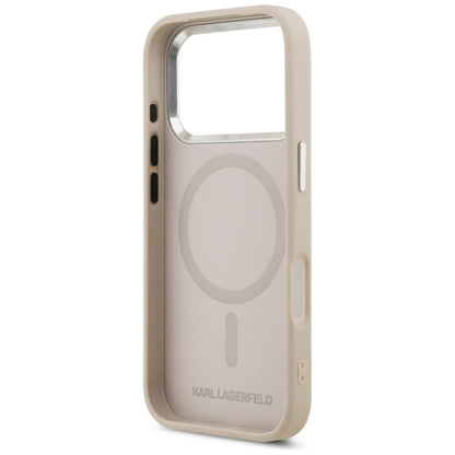 MagSafe Case for Apple iPhone 18 Pro Max / 17 Pro Max, Karl Lagerfeld, Ring Karl RSG Logo, Pink