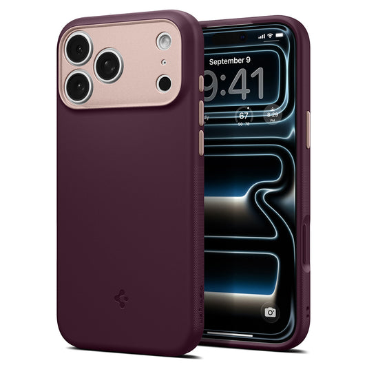 MagSafe-kuori Apple iPhone 18 Pro Max / 17 Pro Max, Spigen, Caseology Nano Pop, Viininpunainen ACS12141