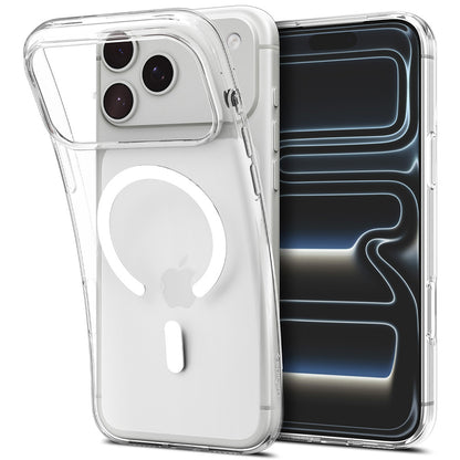 MagSafe-kuori Apple iPhone 18 Pro Max / 17 Pro Max, Spigen, Liquid Crystal, Valkoinen läpinäkyvä ACS12143