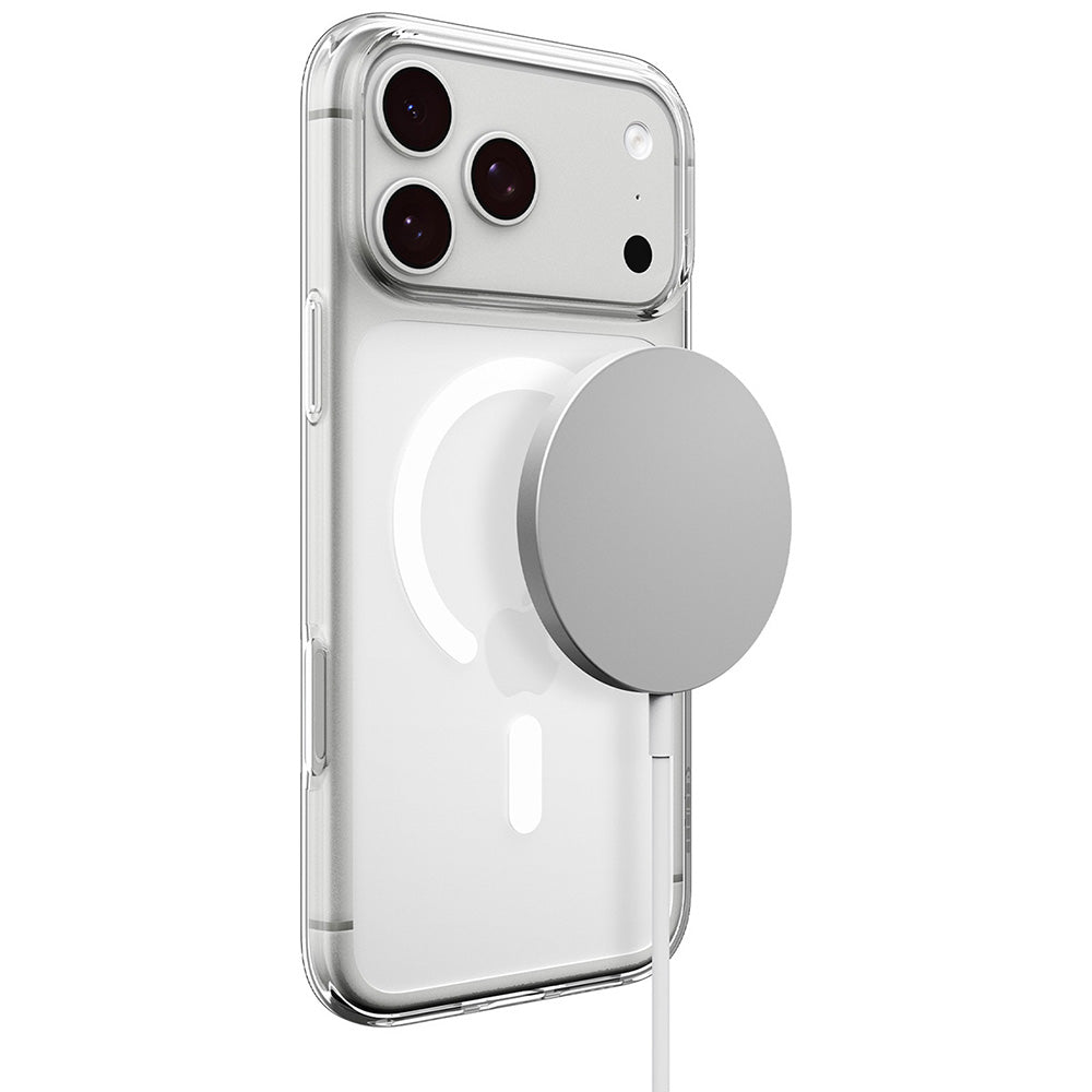 MagSafe-kuori Apple iPhone 18 Pro Max / 17 Pro Max, Spigen, Liquid Crystal, Valkoinen läpinäkyvä ACS12143