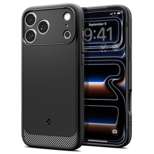 MagSafe-kuori Apple iPhone 18 Pro Max / 17 Pro Max, Spigen, Rugged Armor, Matta Musta ACS12109