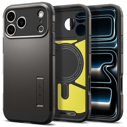 MagSafe-kuori Apple iPhone 18 Pro Max / 17 Pro Max, Spigen, Tough Armor T, Harmaa ACS12137