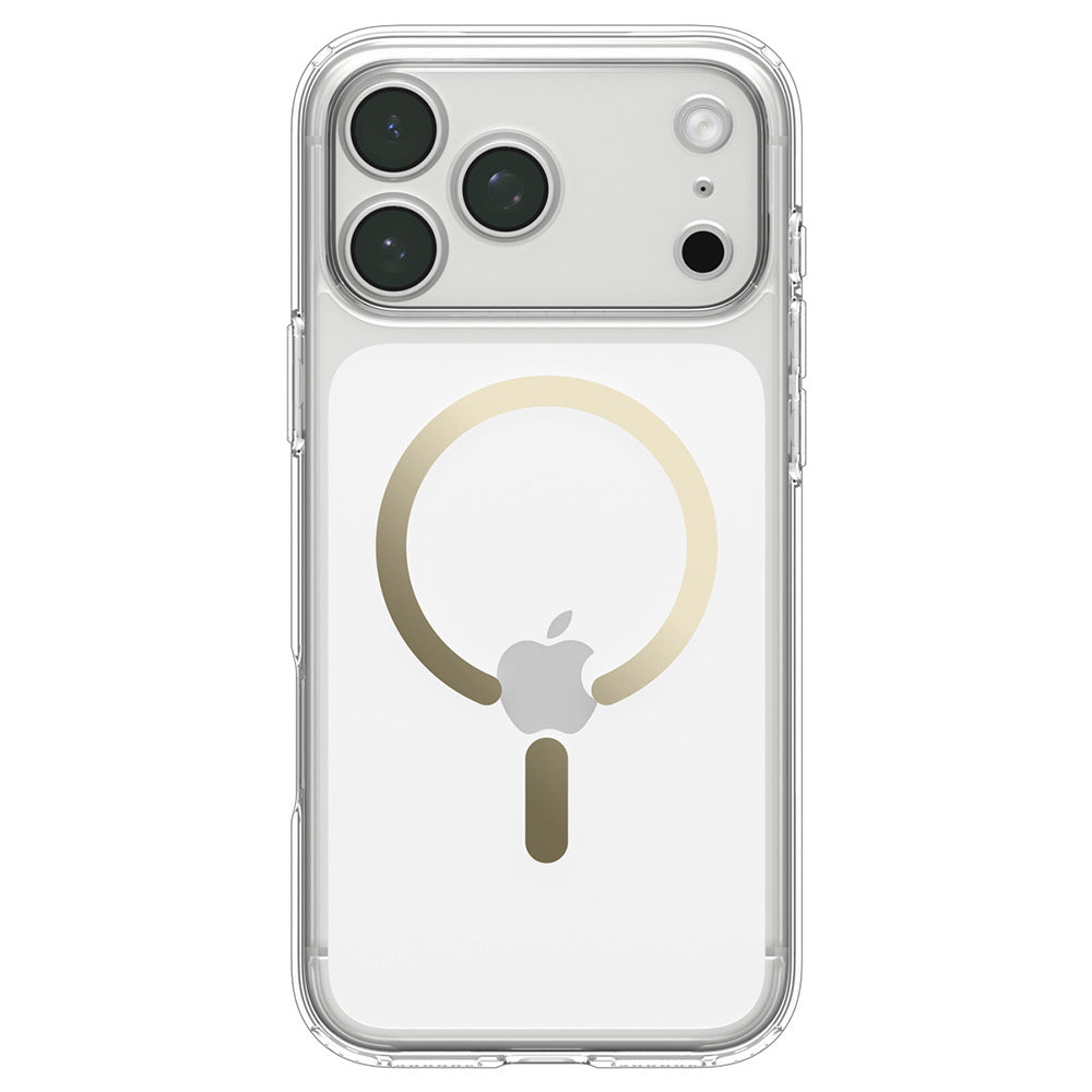MagSafe-kuori Apple iPhone 18 Pro Max / 17 Pro Max, Spigen, Ultra Hybrid, Kultainen Läpinäkyvä ACS12120