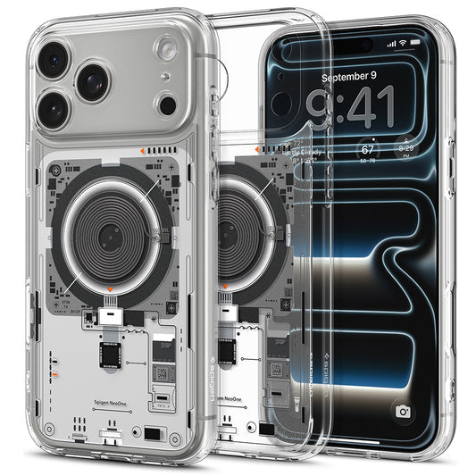 MagSafe-kuori Apple iPhone 18 Pro Max / 17 Pro Max, Spigen, Ultra Hybrid Neo One, Läpinäkyvä ACS12129