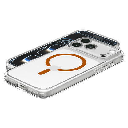 MagSafe-kuori Apple iPhone 18 Pro Max / 17 Pro Max, Spigen, Ultra Hybrid, Oranssi Läpinäkyvä ACS12122