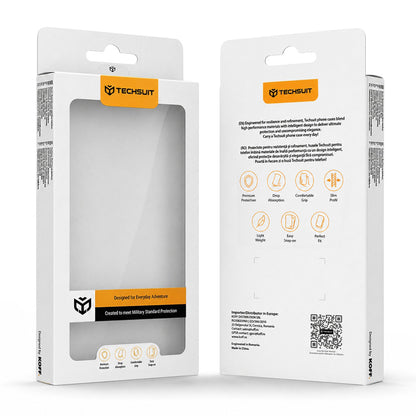 MagSafe Case for Apple iPhone 18 Pro Max / 17 Pro Max, Techsuit, Luxury Crystal, Silver