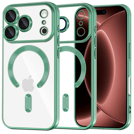MagSafe-kuori Apple iPhone 18 Pro Max / 17 Pro Max, Techsuit, Luxury Crystal, Vaaleanvihreä