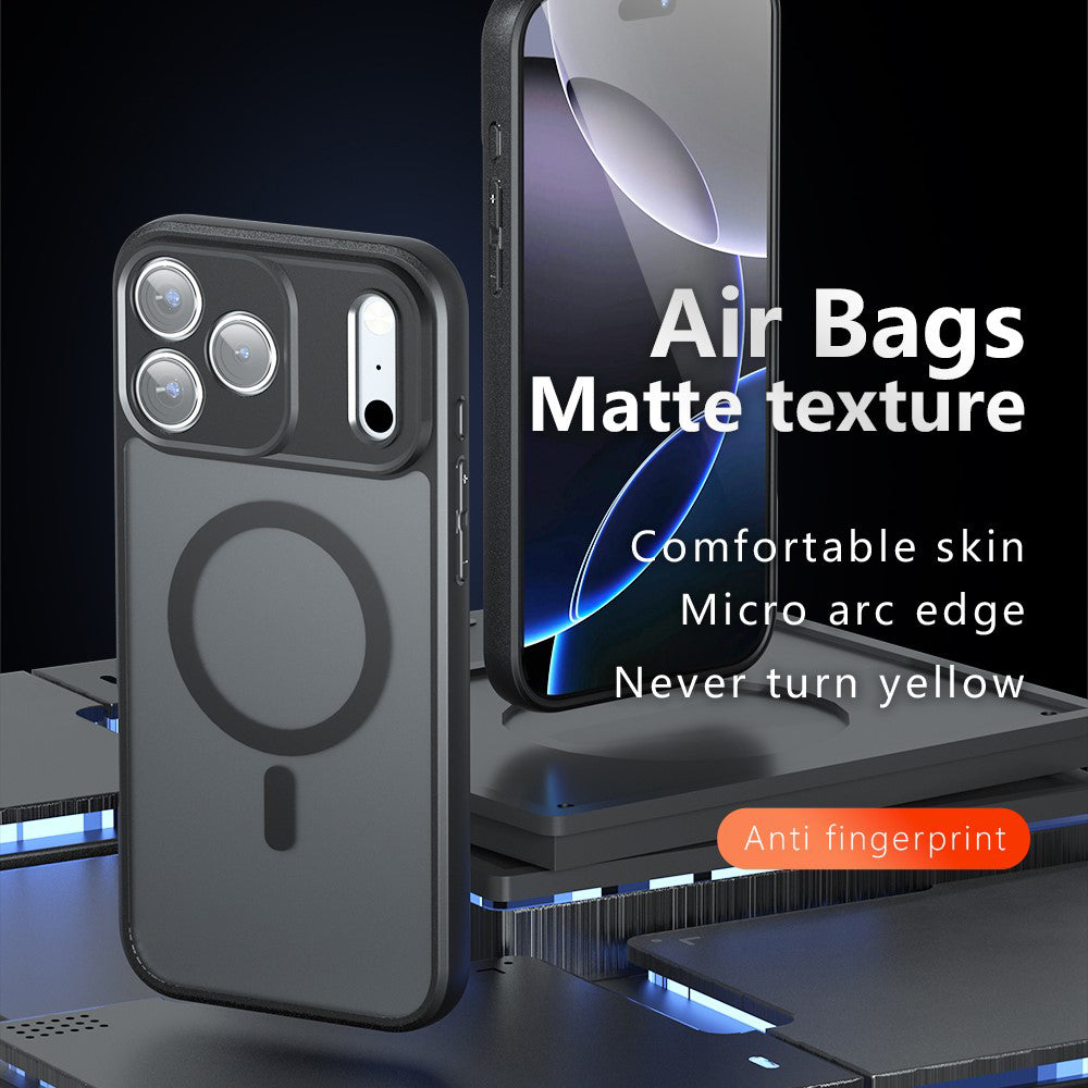 MagSafe-kuori Apple iPhone 18 Pro Max / 17 Pro Max, Techsuit, PureFrost, Musta satiini