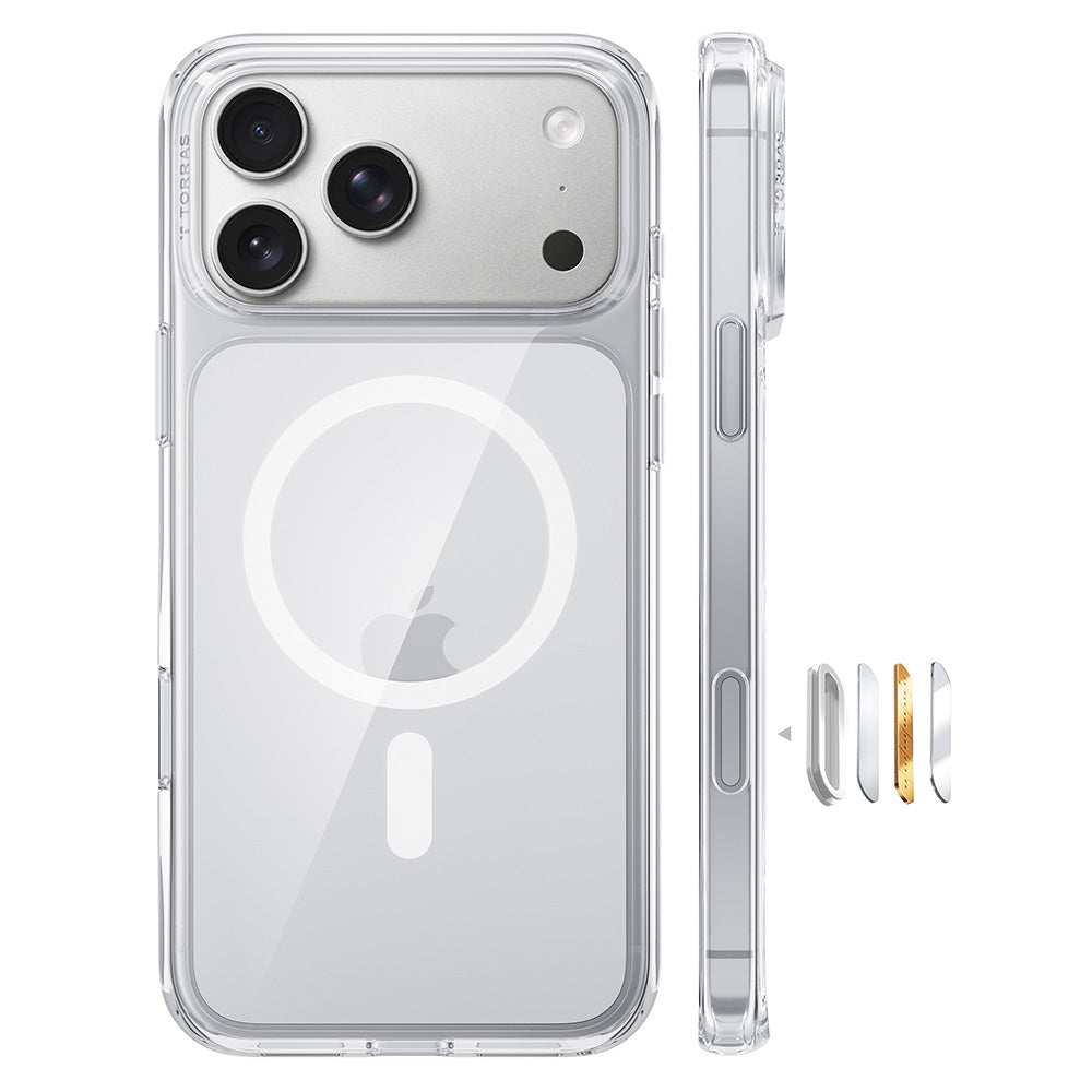 MagSafe-kuori Apple iPhone 18 Pro Max / 17 Pro Max, Torras, Guardian, Läpinäkyvä