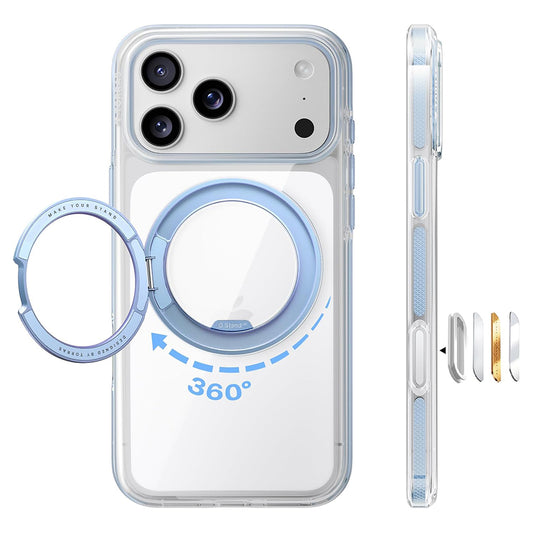 MagSafe-kuori Apple iPhone 18 Pro Max / 17 Pro Max, Torras, Ostand O3 Light, Sininen