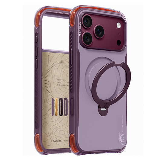 MagSafe-kuori Apple iPhone 18 Pro Max / 17 Pro Max, Torras, Ostand Q3 Air Pro, Violetti