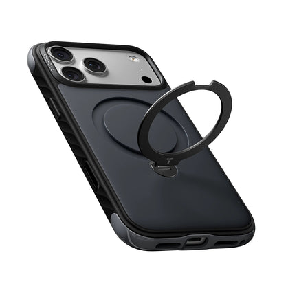 MagSafe-kuori Apple iPhone 18 Pro Max / 17 Pro Max, Torras, Ostand Q3 Rugged, Valkoinen