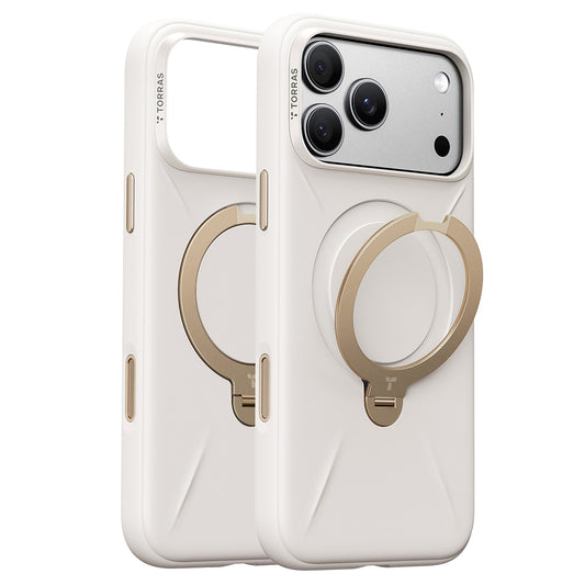 MagSafe-kuori Apple iPhone 18 Pro Max / 17 Pro Max, Torras, QPRO-silikoni, valkoinen