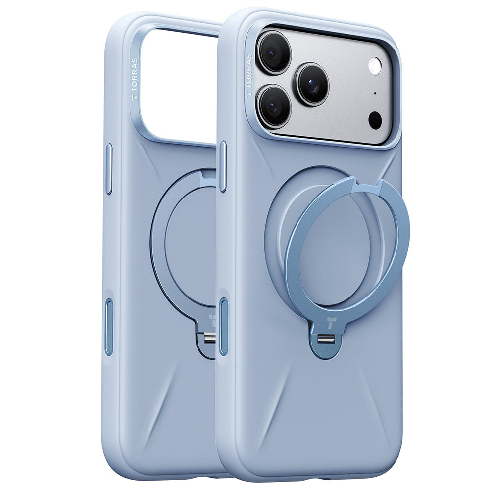 MagSafe-kuori Apple iPhone 18 Pro Max / 17 Pro Max, Torras, QPRO-silikoni, sininen