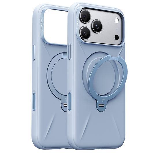 MagSafe-kuori Apple iPhone 18 Pro Max / 17 Pro Max, Torras, QPRO-silikoni, sininen