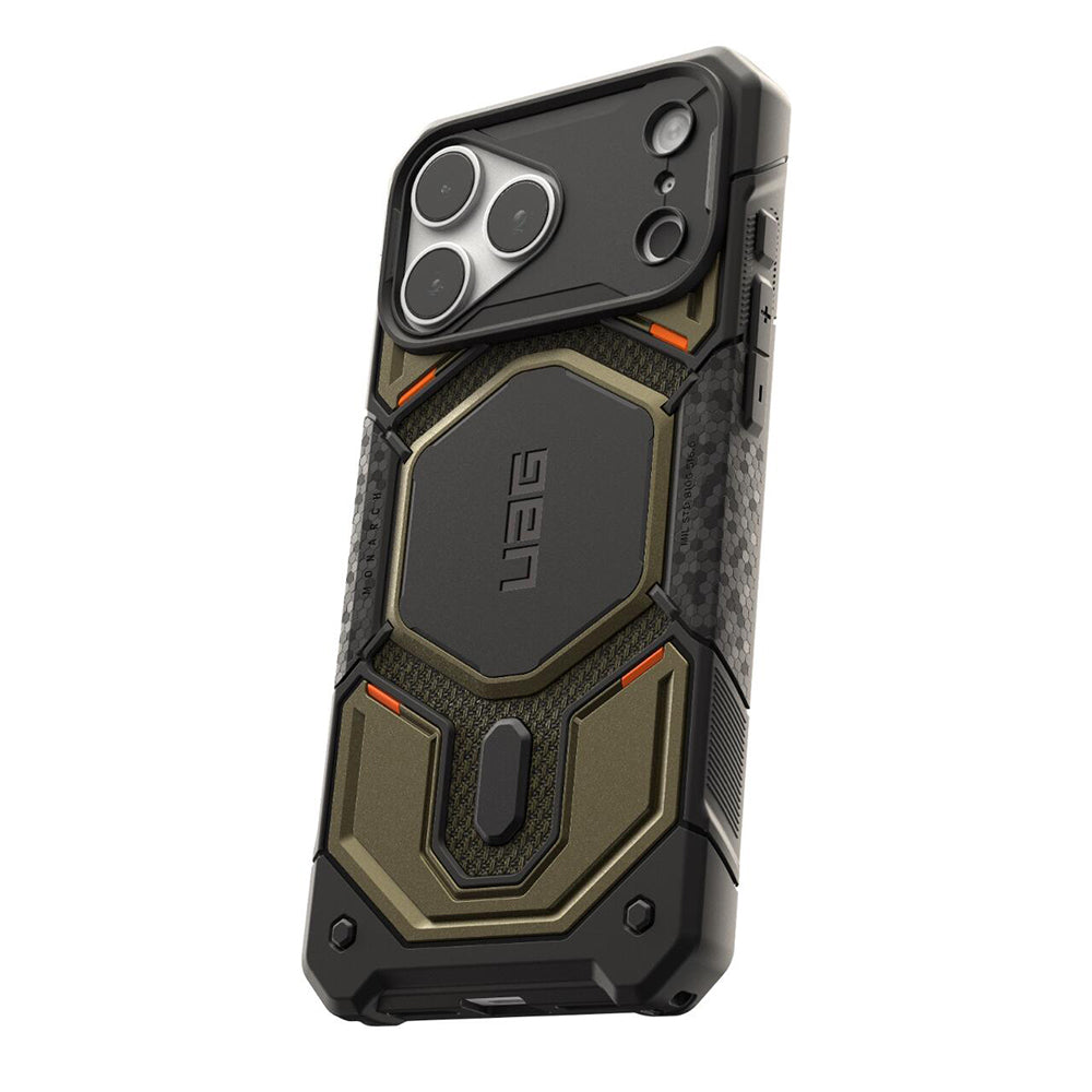 MagSafe-kuori Apple iPhone 18 Pro Max / 17 Pro Max, Urban Armor Gear, Monarch Pro Kevlar, Vihreä