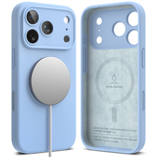 MagSafe-kuori Apple iPhone 18 Pro:lle, Ringke, silikoni, sininen