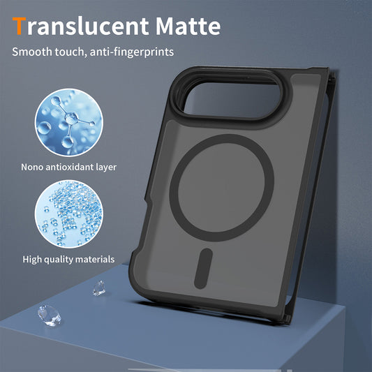 MagSafe-kuori Apple iPhone Duo -puhelimelle, Techsuit, PureFrost, satiininmusta