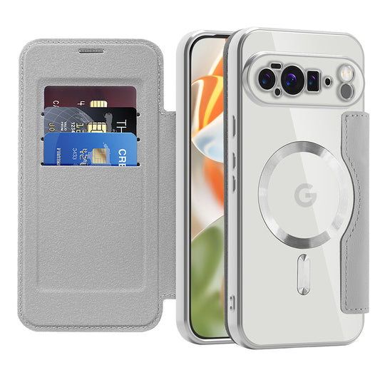 MagSafe-kuori Google Pixel 10 Pro XL:lle, Techsuit, SmartMag Book, Harmaa