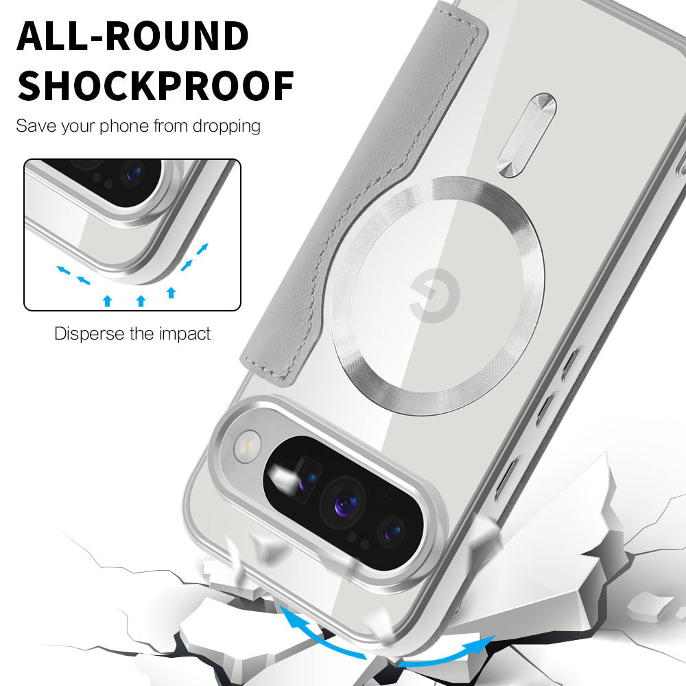 MagSafe-kuori Google Pixel 10 Pro / 10:lle, Techsuit, SmartMag Book, Harmaa
