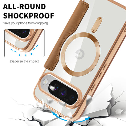MagSafe-kuori Google Pixel 10 Pro XL:lle, Techsuit, SmartMag Book, Ruskea