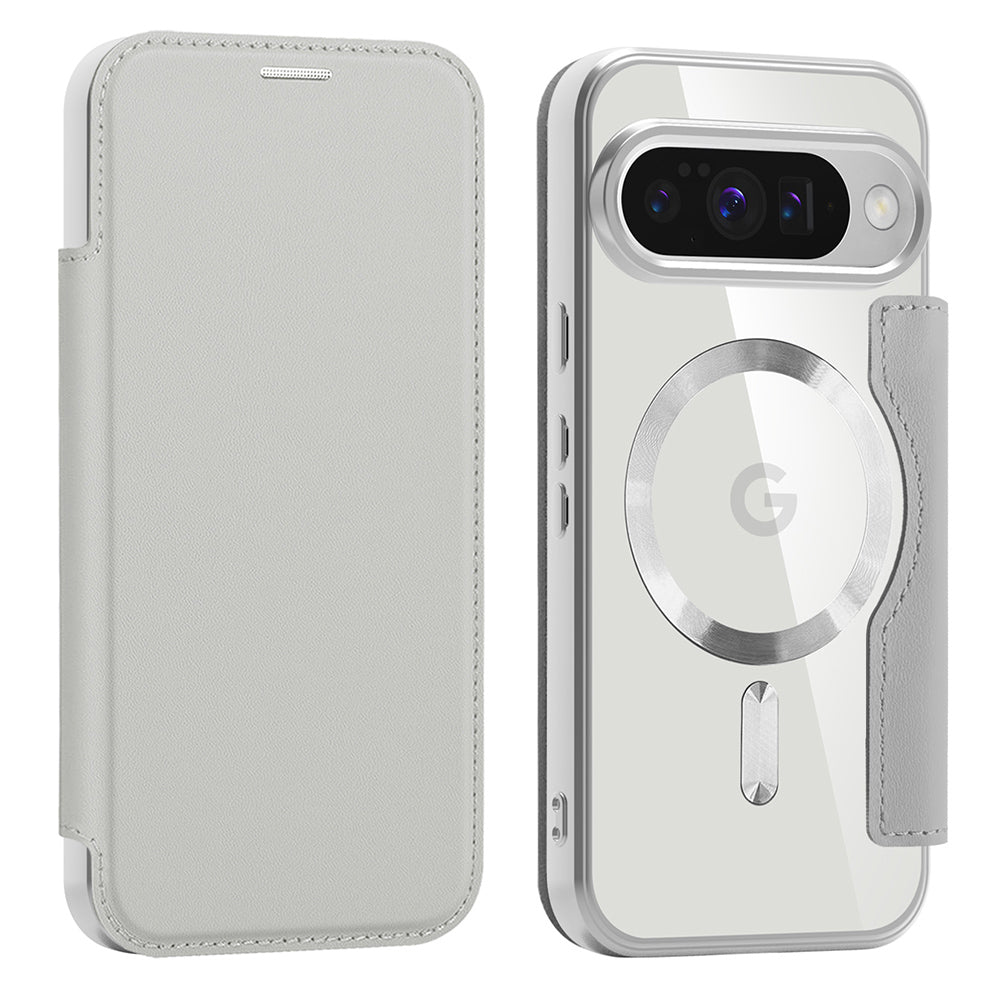 MagSafe-kuori Google Pixel 10 Pro / 10:lle, Techsuit, SmartMag Book, Harmaa