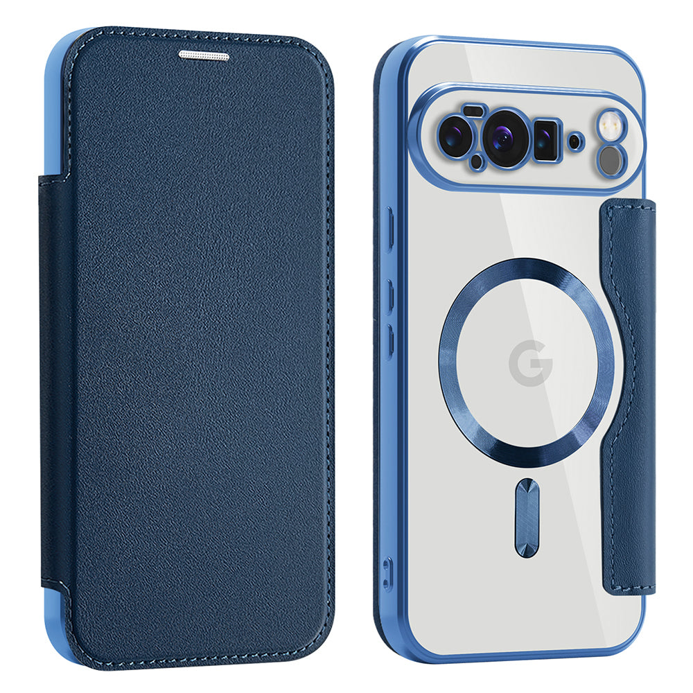 MagSafe-kuori Google Pixel 10 Pro XL:lle, Techsuit, SmartMag Book, Sininen