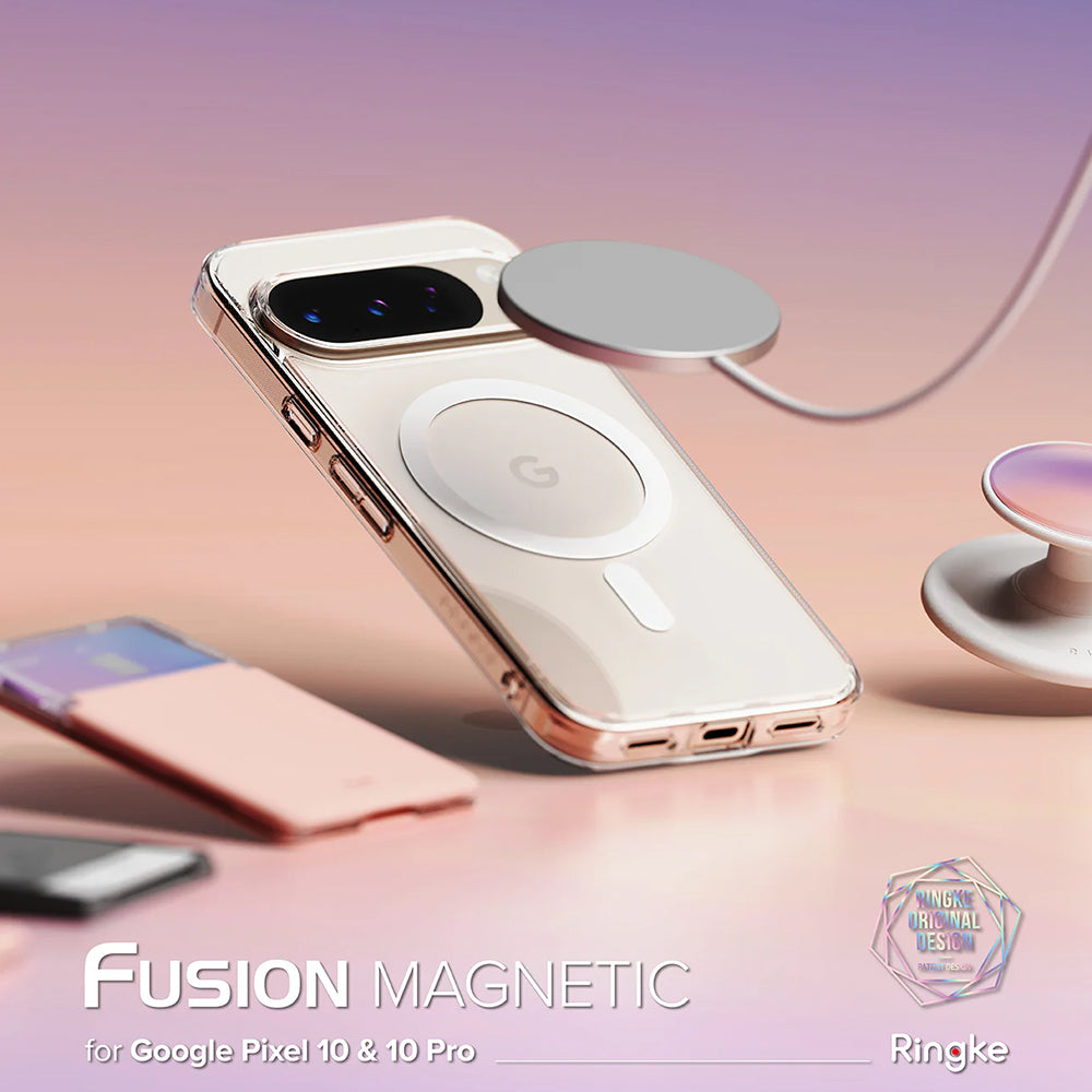 MagSafe-kuori Google Pixel 10 Pro / 10:lle, Ringke, Fusion, Läpinäkyvä