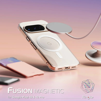 MagSafe-kuori Google Pixel 10 Pro / 10:lle, Ringke, Fusion, Läpinäkyvä