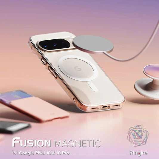 MagSafe-kuori Google Pixel 10 Pro / 10:lle, Ringke, Fusion, Läpinäkyvä
