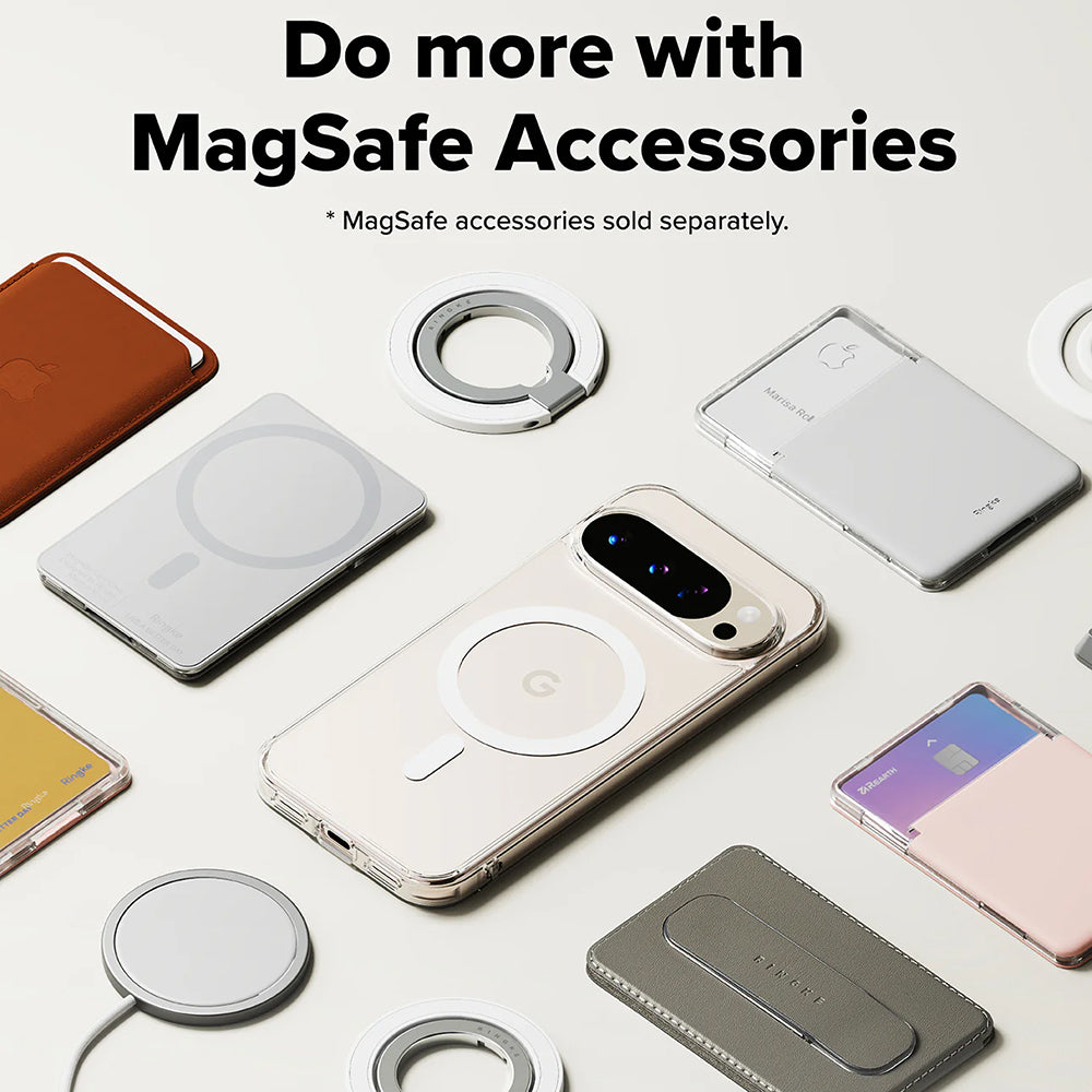 MagSafe-kuori Google Pixel 10 Pro / 10:lle, Ringke, Fusion, Läpinäkyvä