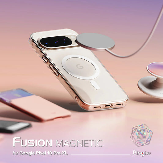MagSafe-kuori Google Pixel 10 Pro XL:lle, Ringke, Fusion, Läpinäkyvä