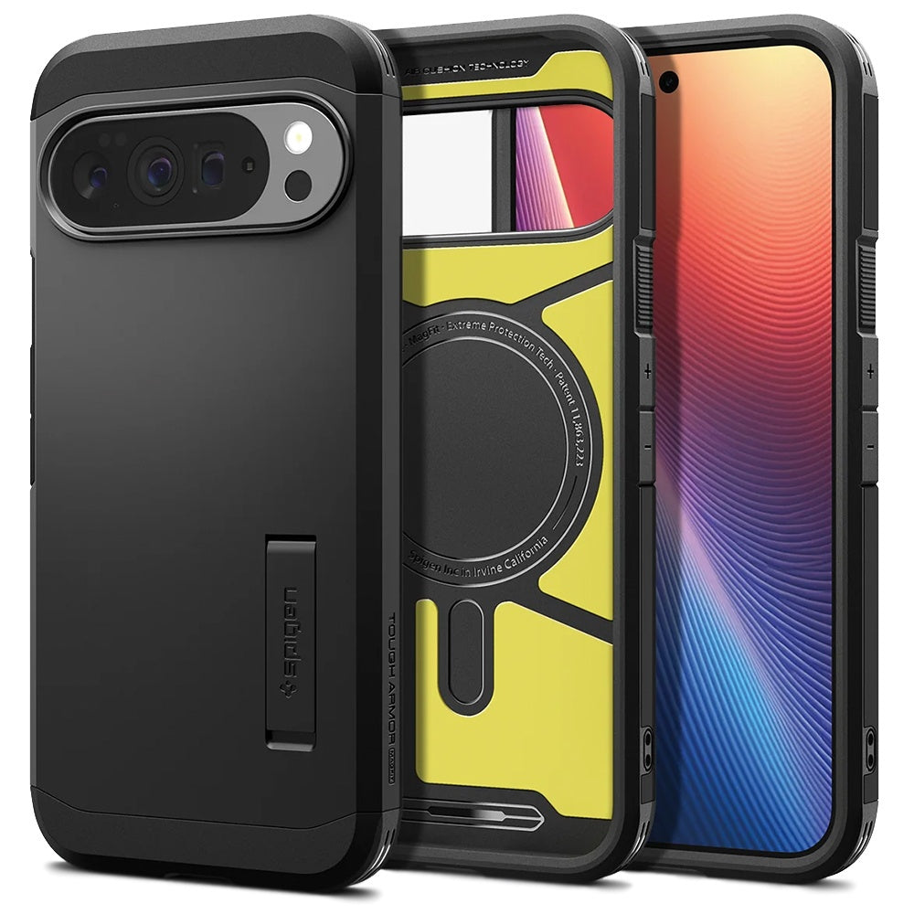 MagSafe-kotelo Google Pixel 10 Pro XL:lle, Spigen, Tough Armor, Musta