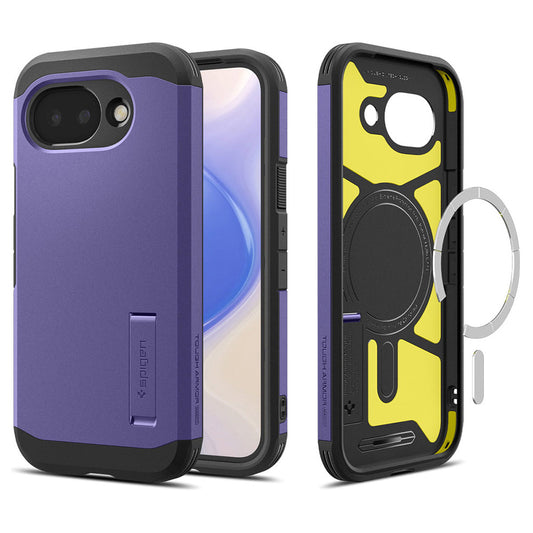 MagSafe-kotelo Google Pixel 10a:lle, Spigen, Tough Armor, Violetti ACS11281