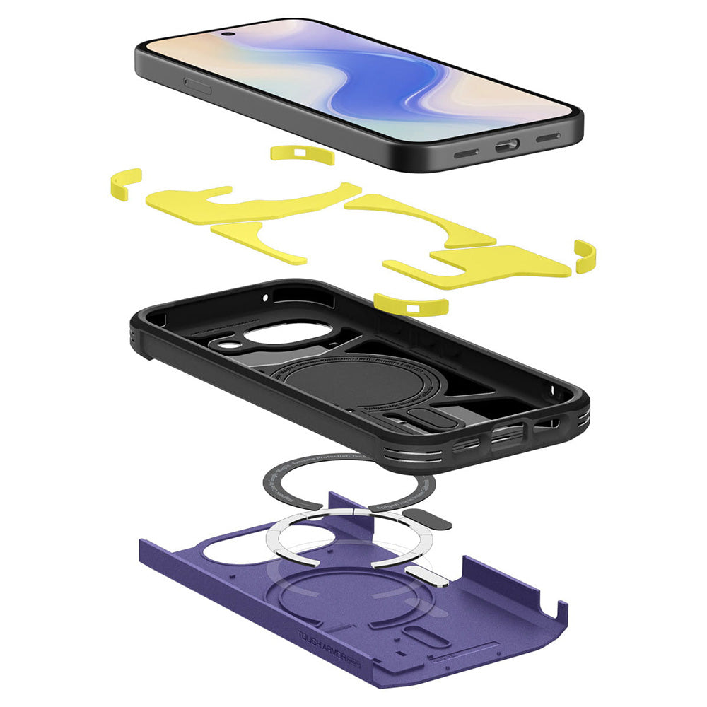 MagSafe-kotelo Google Pixel 10a:lle, Spigen, Tough Armor, Violetti ACS11281