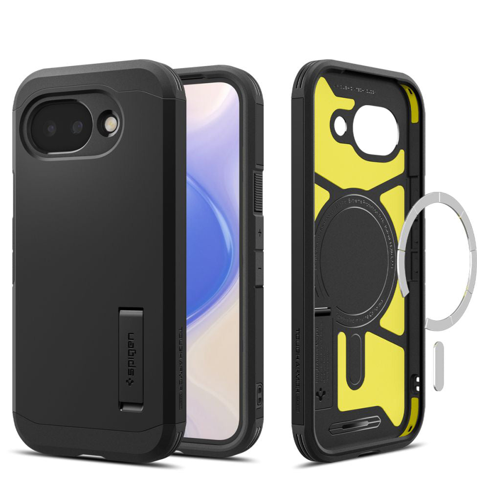 MagSafe-kotelo Google Pixel 10a:lle, Spigen, Tough Armor, Musta ACS11280