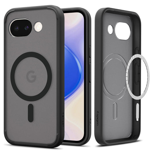 MagSafe-kotelo Google Pixel 10a:lle, Spigen, Ultra Hybrid, Satinoitu Musta ACS11278