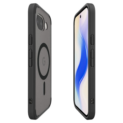 MagSafe-kotelo Google Pixel 10a:lle, Spigen, Ultra Hybrid, Satinoitu Musta ACS11278