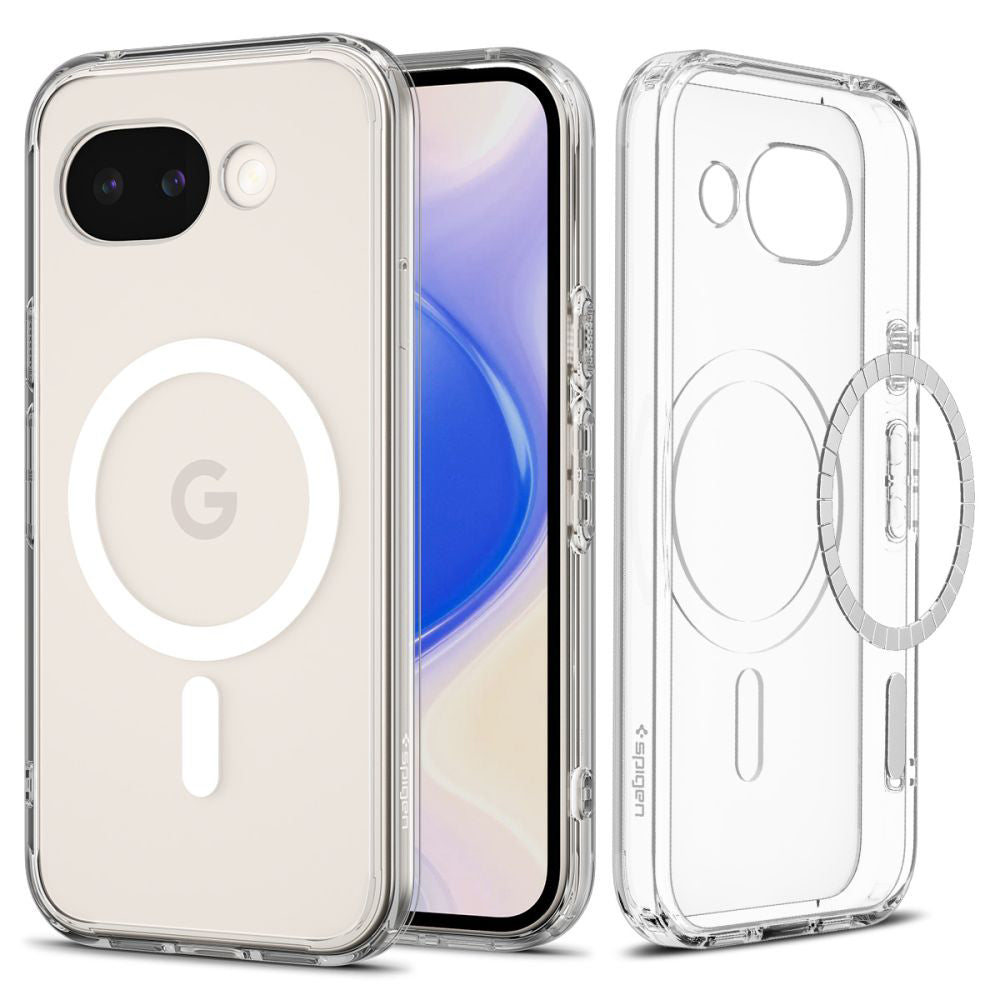 MagSafe-kuori Google Pixel 10a:lle, Spigen, Ultra Hybrid, Kirkas Valkoinen ACS11276