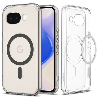 MagSafe-kotelo Google Pixel 10a:lle, Spigen, Ultra Hybrid, Harmaa Läpinäkyvä ACS11277