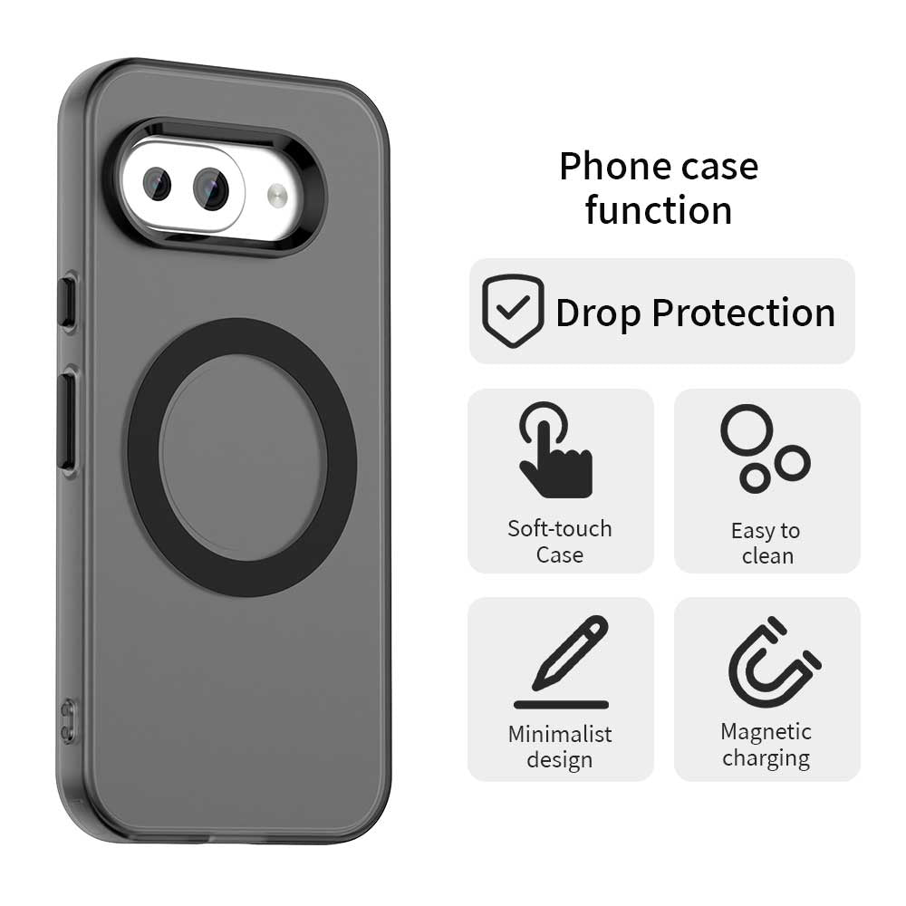 MagSafe Case for Google Pixel 10a, Techsuit, CandyCase, Black