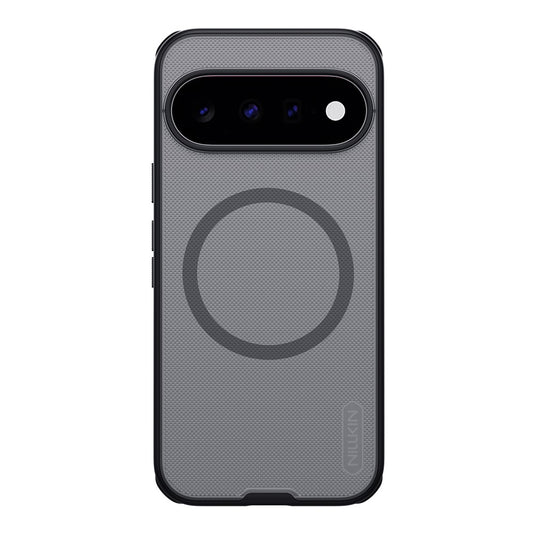 MagSafe-suojakuori Google Pixel 11 -puhelimelle, Nillkin Super Shield Pro, musta, läpikuultava satiinipinta