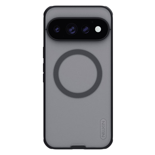 MagSafe-kuori Google Pixel 11 Pro -puhelimelle, Nillkin Super Shield Pro, musta, läpikuultava satiinipinta