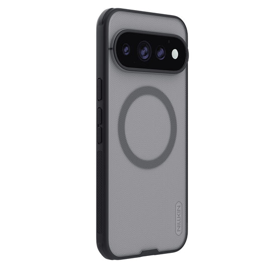 MagSafe-kuori Google Pixel 11 Pro -puhelimelle, Nillkin Super Shield Pro, musta, läpikuultava satiinipinta