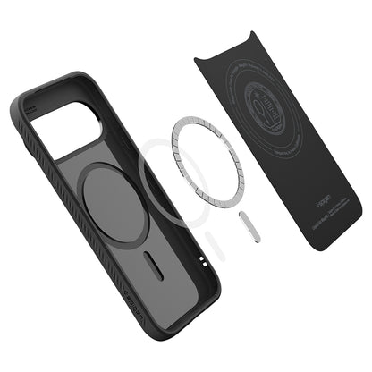 MagSafe-kuori Google Pixel 11 Pro:lle, Spigen, Liquid Air, Matta Musta ACS11429