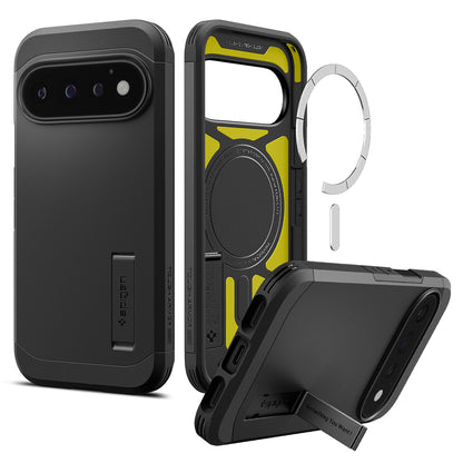 MagSafe-kuori Google Pixel 11 Pro:lle, Spigen, Tough Armor, Musta ACS11433