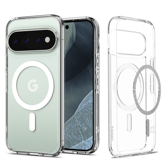 MagSafe-kuori Google Pixel 11 Pro:lle, Spigen, Ultra Hybrid, Valkoinen läpinäkyvä ACS11431