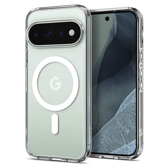 MagSafe-kuori Google Pixel 11 Pro:lle, Spigen, Ultra Hybrid, Valkoinen läpinäkyvä ACS11431
