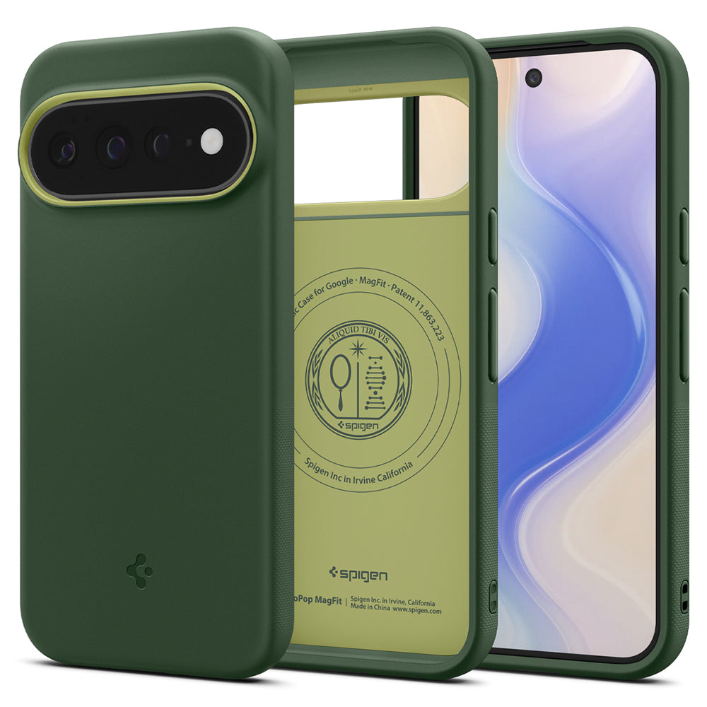 MagSafe-kuori Google Pixel 11 Pro XL:lle, Spigen, Caseology Nano Pop, Vihreä ACS11456