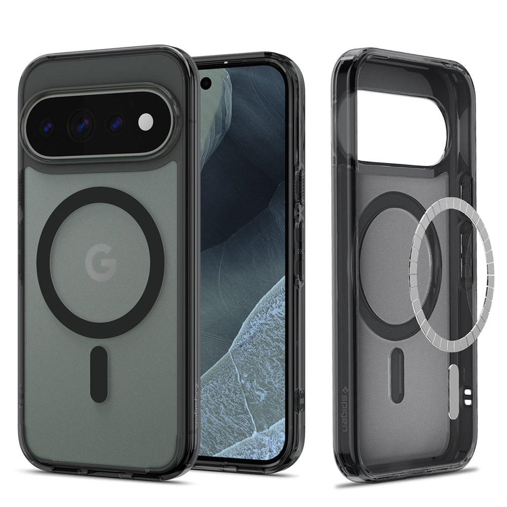 MagSafe-kuori Google Pixel 11 Pro XL:lle, Spigen, Ultra Hybrid, Matta Musta ACS11452